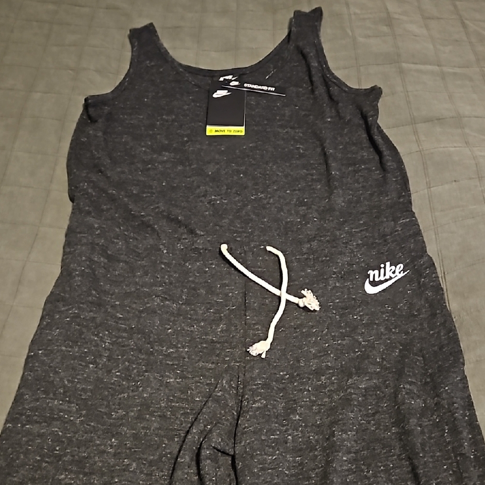 Nike Charcoal Gray Sleeveless Jumpsuit